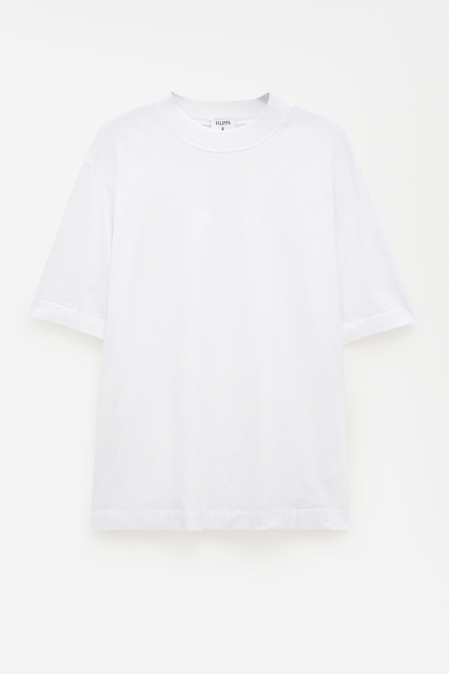 Mock Neck Cotton Tee